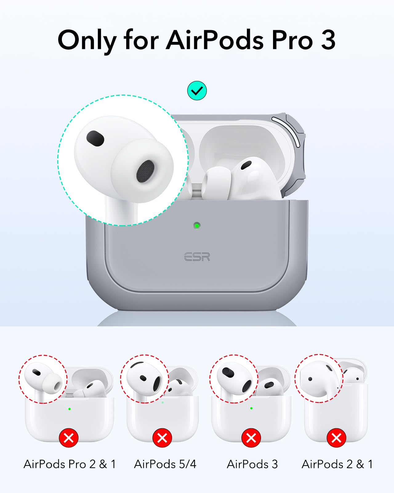 Amazon.com: ESR for AirPods Pro 3 Case, Compatible with MagSafe